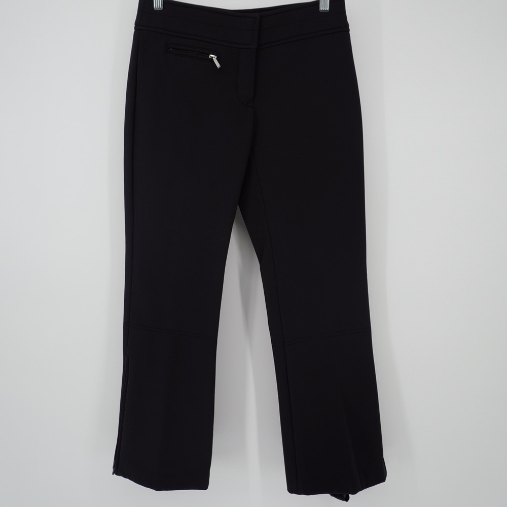 FERA Skiwear Black Stretch Ski Pants Stirrups 6S Snow Winter Outdoors bootcut - Picture 1 of 15